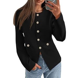 PRETTYGARDEN Women’s 2026 Fall Blazers Button Down Fitted Lightweight Dressy Work Suit Jackets Trendy Business Casual Outfits