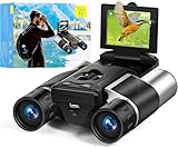 2' Binoculars with Camera Built in for Adult, 10x Optical Zoom 8X Digital Zoom, 40MP Camera 2.5K Videos Digital Binoculars for Bird Watching, Sports, Outdoor Adventures 32GB