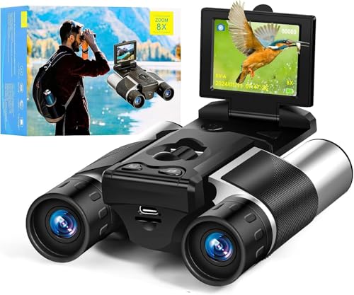 2 Inch Digital Binoculars Camera 8X Digital Zoom 40MP Photo 2.5K Video