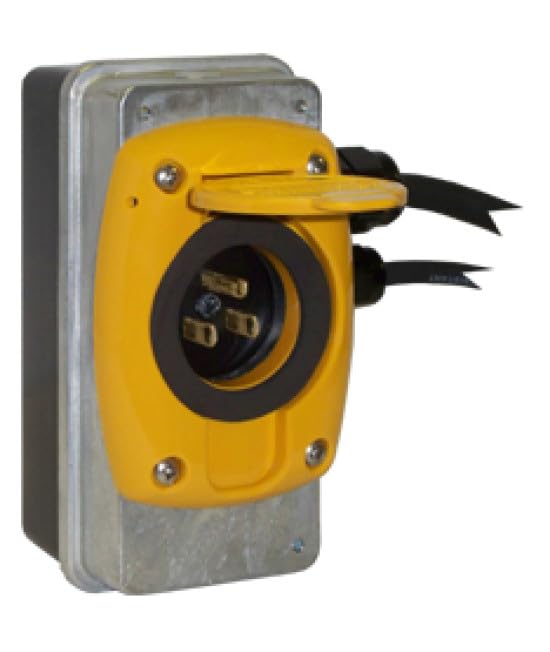 Kussmaul Electronics Super Auto Eject 15A 120V AC Power Inlet | 091-55-15-120 Automatic Shoreline Dissconnect