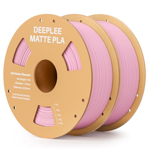 Image of Matte PLA Filament 1.75mm, 3D Printer Filament Dimensional Accuracy + /- 0.02mm, No Clogging, Higher Toughness, Cardboard Spool 3D Filament, 2 Pack Sakura Pink