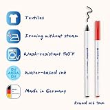 edding 4600 pisak tekstylny – zestaw 10 kolorów (basic) – zaokrąglony, 1 mm – marker do materiału odporny na pranie (60°C) – marker do tkanin