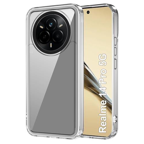 Image of Zapcase Back Case Cover for Realme 14 Pro 5G | Compatible for Realme 14 Pro 5G Back Cover | Case Cover with Camera Protection | (TPU + PC | Transparent)