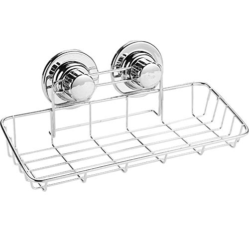 Preisvergleich Produktbild Duschregal, Organizer Caddy, rostfreier Edelstahl, rechteckig, Ablagekorb, Aufbewahrungskorb, Wandregale, Shampoohalter, Organizer für Badezimmerregal, Waschraum, Küche, Badezimmer, Wandmontage.