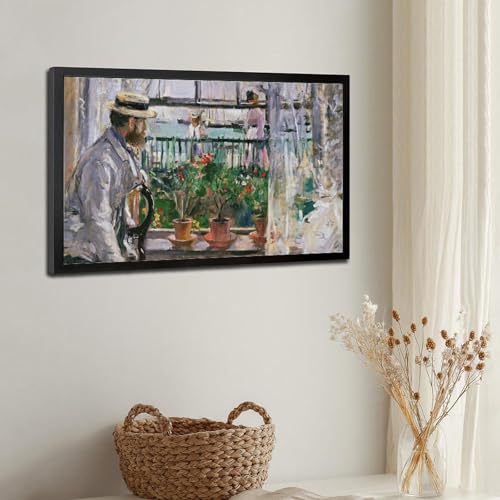 Impression sur toile Berthe Morisot Eugene Manet île de Wight 40x61cm