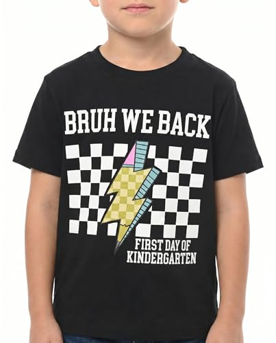 Image of Unique Baby Boys Kindergarten Vibes Only Back to School T Shirt