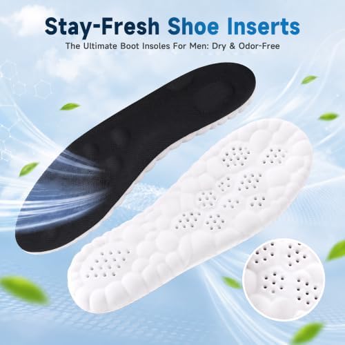 Insoles Men, 4D Cloud Insoles for Men Women with Memory Foam, US W 6.5-9 — view 4