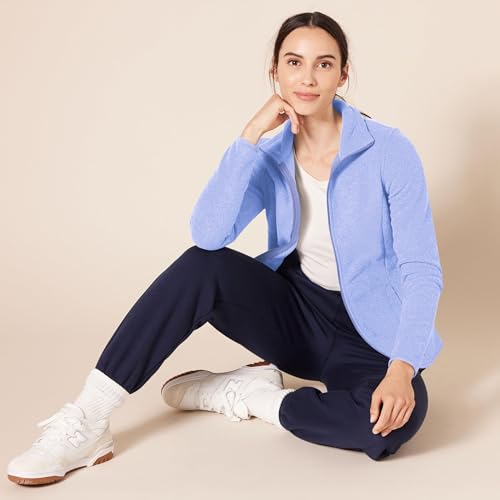 Image of Amazon Essentials Women's Classic-Fit Full-Zip Polar Soft Fleece Jacket, Outerwear Coat with Cuffs (Available in Plus Size)