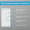Lutron Pico Remote for Caseta Smart Dimmer Switch, 3-Button Control with Raise/Lower and Preset Lighting Level, For Table Top or Wallmount Use, PJ2-3BRL-WH-L01R, White