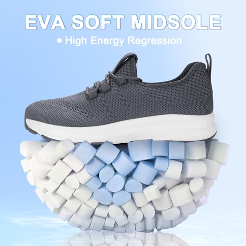 Image of Wide Toe Box Shoes Women Non-Slip Wide Width Sneakers Ultra Light Extra Wide Road Running Shoes for Women Breathable Tennis Walking Gym Workout Trainer 6-12