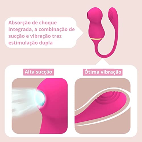 Vibradores de Sucção Clitóris Para as Mulheres Massageador Brinquedos sexuais Zatla (Rosa)
