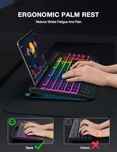Sablute Wireless Keyboard With 9 Backlit Effects thumb #1