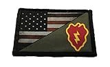 Full Color 25th Infantry Division USA Flag Morale Patch Tactical Military. 2x3' Hook and Loop Made...