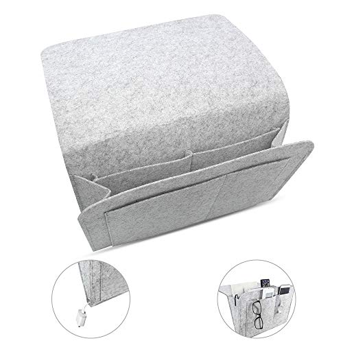 Bolsillo de Almacenamiento Junto a la Cama, Organizador de Carrito de Sofá de Fieltro para Literas o Sofá