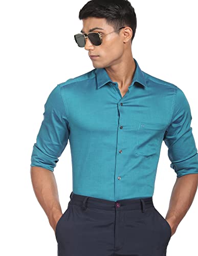 Image of Arrow Men's Cotton Solid Slim Fit Shirts
