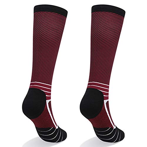 Chaussettes de Contention pour Hommes et Femmes,Lors des Sport Course Athlétisme Circulation et Récupération Anti Varices Bas de Contention 1 Paires Cover