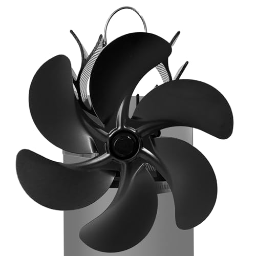 Soplador de estufa de fuego, ventilador de estufa de bajo consumo, soplador de chimenea silencioso, ventilador de chimenea portátil de leña, ventilador de quemador de troncos de aluminio, ventilador