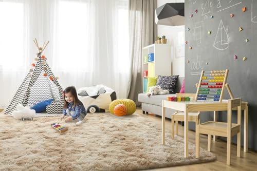 TWINNIS-5x8-Large-Shag-Area-Rugs-for-Living-Room-Bedroom-Tie-Dye-Beige-Indoor-Super-Soft-Fuzzy-Plush-Rugs-Upgrade-Anti-Skid-Modern-Furry-Rugs-Fluffy-Carpets-for-Kids-Room-Nursery-Home-Decor
