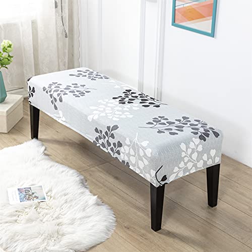 Crfatop Dining Bench Cover Printed Bench Seat Cushion Slipcovers Stretch Upholstered Bench Slipcover Removable Washable Dining Chair Slipcovers For Bedroom Living Room,17 #TOP1