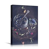 Canvas Wall Art Tea Leaves Farmhouse/Country Food Fun Kitchen Multicolor Photography Spices - 12x18 inches