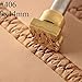 DandS ltd Teeth Leather Stamp Tool, Professional Steel Craft Tool for Leatherworking, Embossing, Carving & Stamping Leather Projects, Belts, Wallets & DIY Projects, Compatible with Mallet, #406