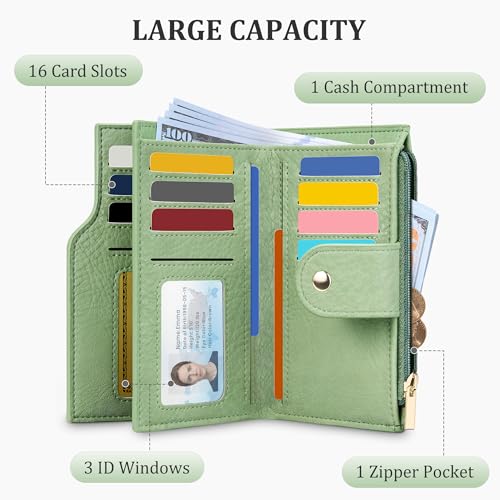 Image of Airkit Small Wallet for Women, RFID Blocking Credit Card Holder