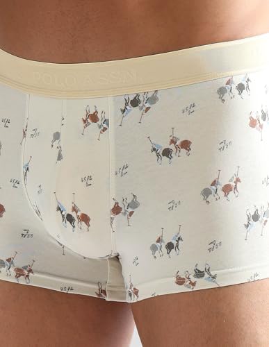 Image of U.S. Polo ASSN. Men PT005 Cotton Modal Printed Premium Underwear Trunks -Pack of 1