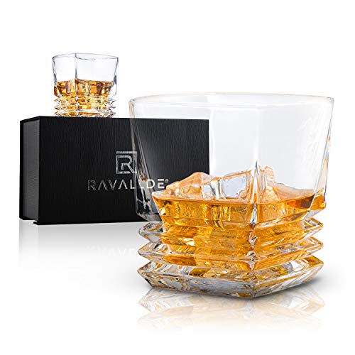 Pacific Whiskey Glasses, Gift Pack Set Of 2 - Scotch Lead Free Liquor