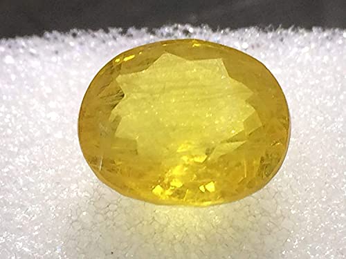 Saphir jaune de Ceylan naturel de 8,45 carats non chauffé