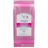 Vagisil Odor Block Daily Freshening Wipes for Feminine Hygiene in Resealable Pouch, Gynecologist Tested & Hypoallergenic, 20 Wipes (Pack of 1)