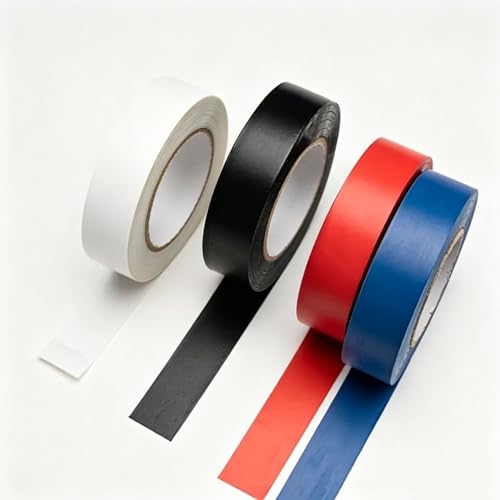 Image of Electrical Tape - 1 Roll Black Electric Tape, 3 /4 Inch by 32 Feet, Professional Insulating PVC, Voltage Level 600V Dustproof, Adhesive for General Home Vehicle Auto Car Power Circuit Wiring