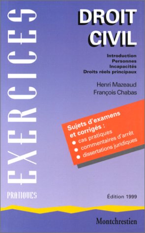 Droit civil, tome 1, 2e édition. Introduction - personnes - incapacités - droits réels principaux Droit civil, tome 1, 2e édition. Introduction - personnes - incapacités - droits réels principaux
