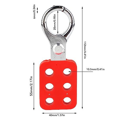 Image of Lockout Tagout Hasp 6 Hole Fireproof Aluminum Padlock Hasp Safety Lock for Industrial
