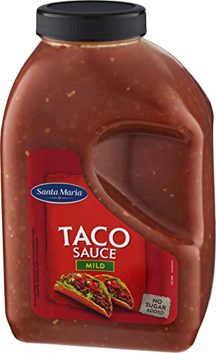 Santa Maria - Salsa Tacos, Condimento perfecto para platos Mexicanos, Salsa suave y sabrosa, Sin azúcares, 3.70 kg