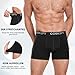 coskefy 6er Pack Boxershorts Herren Baumwolle Unterhosen Männer Unterwäsche Retroshorts Kein juckendes Etikett (Schwarz,XL)