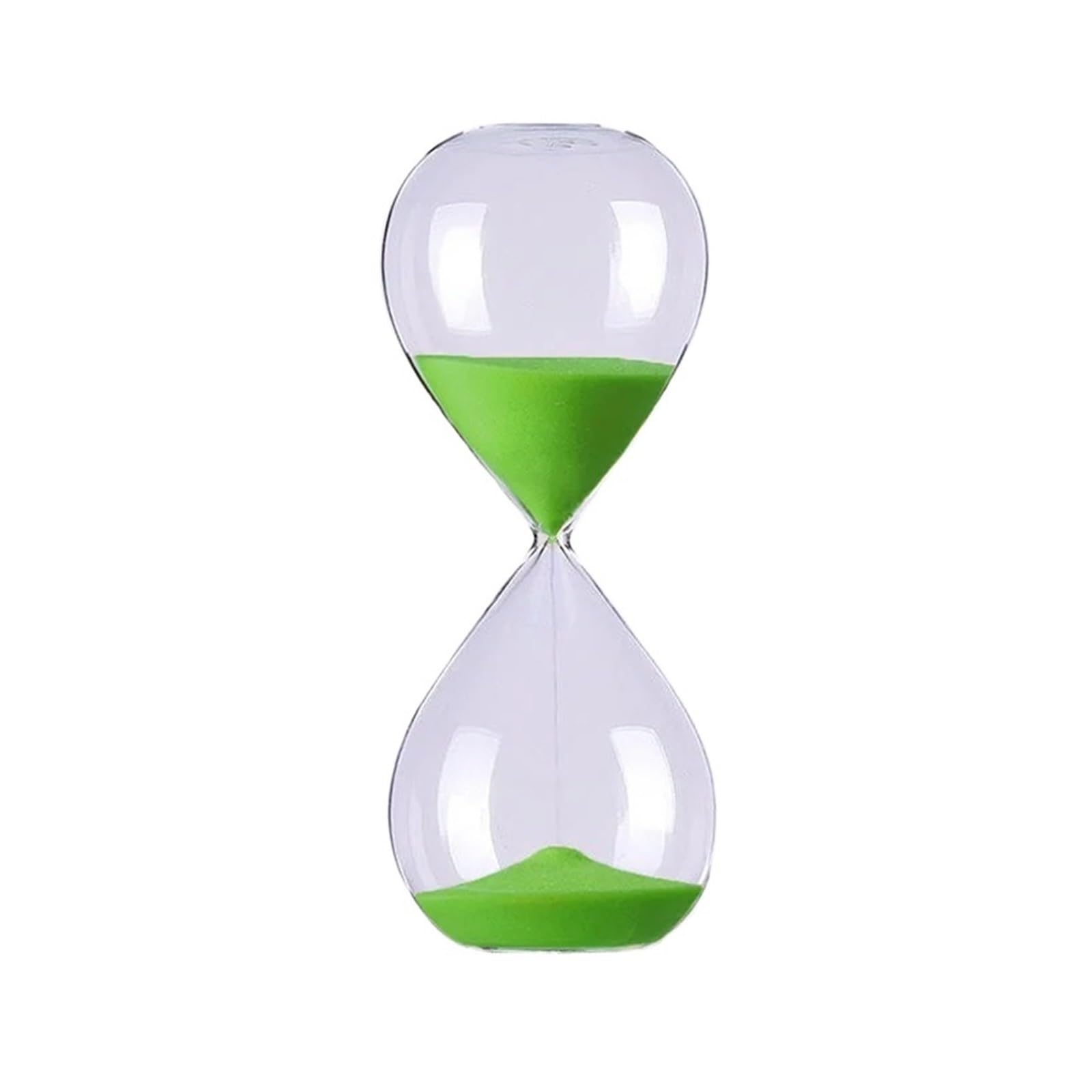 Hourglass Sand, Hourglass Sand Timer Glass Home Decor Desktop Ornament(Green)