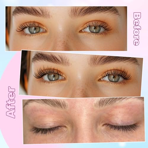 Lash Clusters Wispy Eyelash Clusters C-Curly Individual Lashes zanlufly Natural 300Pcs Cluster Lashes Eyelash Extension 10 12 14MM DIY Lash Extension