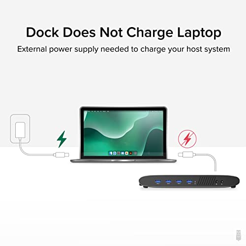 image for Plugable Universal Laptop Docking Station, 4K Dual Monitor, DisplayPor