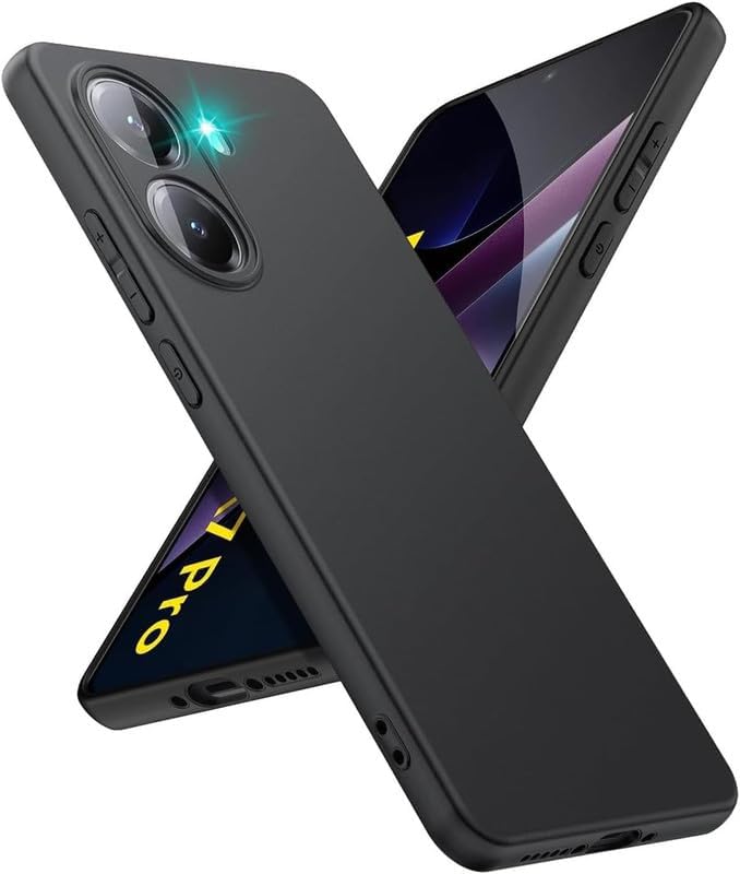 Case for Xiaomi Poco X7 Pro Slim fit TPU Cover Matte Finish Soft Flexible Case with Camera Protection For POCO X7Pro 5G