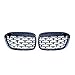 DZSHSBH Samochód Przedni Diamentowy Grill Czarny Błyszczący Kratki Dla B&MW E70 E71 E72 X5 X6 2006-2013 Grille Nerkowe Chromowana Siatka Grille Meteor Style (Color : Glossy Black)