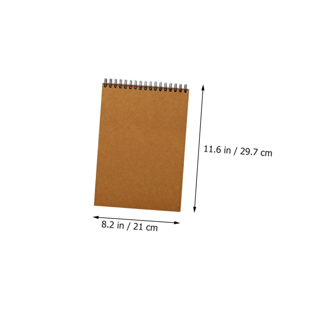 Operitacx Carnets de Croquis à Spirale Marron, Lot de 2, Dessin