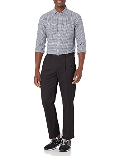 Amazon Essentials F16AE60001 Men'S Classic-Fit Wrinkle-Resistant Pleated Chino Pant thumb #3