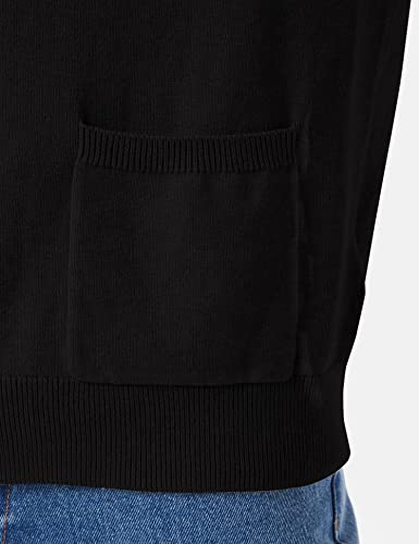 Amazon Essentials Men's Cotton Cardigan Sweater,Long Sleeve, Black, X-Large #TOP3