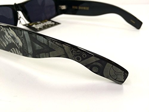 Authentic Shades Aztec Skeleton Black Sunglasses California Lowrider Style4