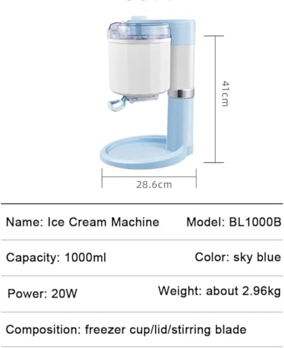 GAYAYAS Softeismaschine, mini fruchtmaschine Haushalt Eismaschine, EIS Maschine für Eiscreme und Sorbet, EIS selber Machen mit Eismaschine für den Haushalt – Bild 3
