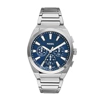Fossil – Fossil Everett Herrenuhr, Quarz-Chronographenwerk mit Edelst