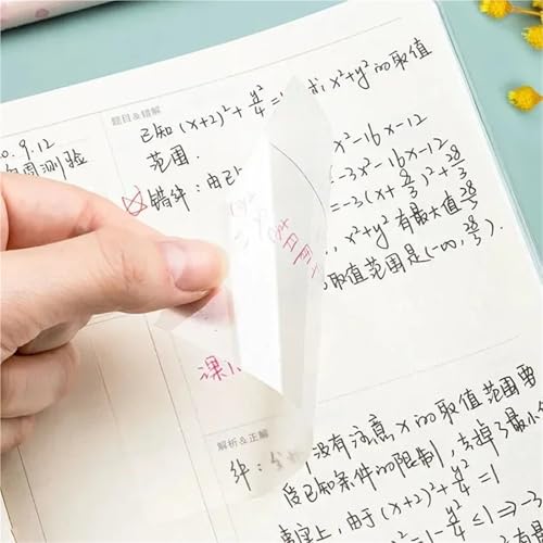 Notes adhésives transparentes imperméables 7,5x5 cm | Lot de 100