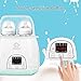 Bottle Warmer Sterilizer, WOHOME 5-in-1 Baby Bottle Warmer with Rapid Heating Warm Milk Formula Heat Food Defrost, LED Display and Accurate Temperature Control, White