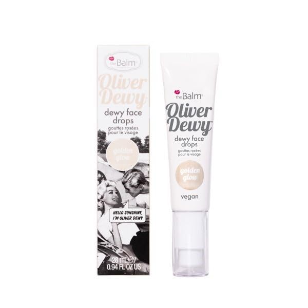 Oliver Dewy Face Drops Golden Glow serum facial gotas iluminadoras efecto piel jugosa