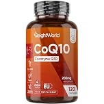 CoQ10 Supplement 200mg - 120 Capsules - 4 Months Supply - 1 per Day - Ubiquinone Form for Bioavailability & Easy Absorption - Vegan-Friendly, Lactose-Free & GMP-Certified Coenzyme Q10 Supplements